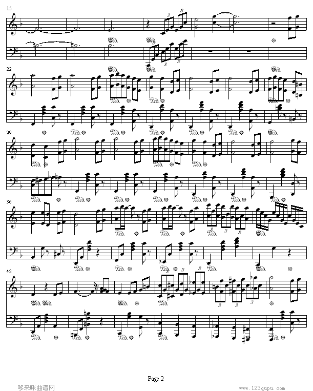 华尔兹的初次体验-樱兰高校男公关部钢琴曲谱（图2）