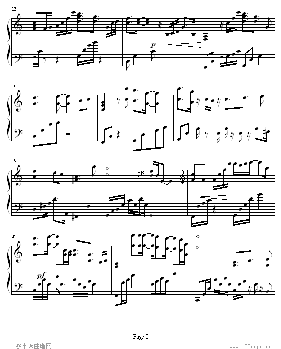 保护色-终极一班-终极一班钢琴曲谱（图2）
