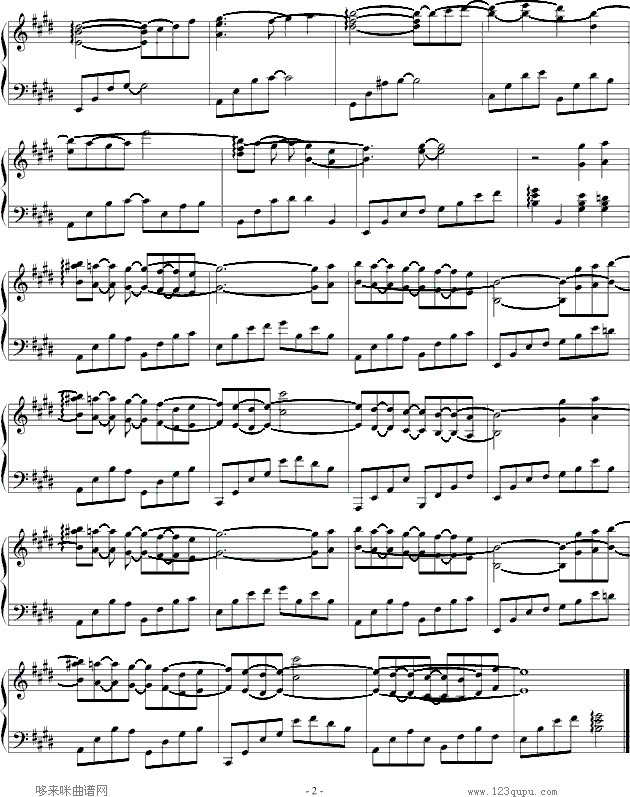 Air-Futariふたり钢琴曲谱（图2）