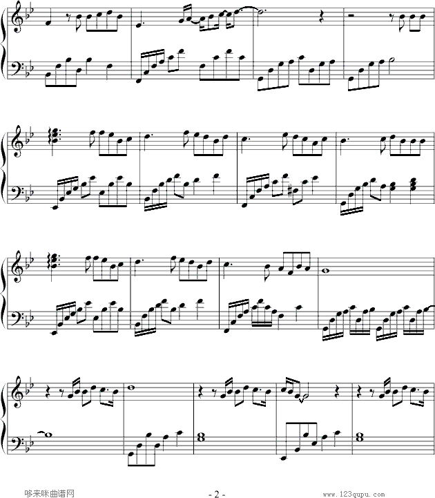 原来-恋香-影视钢琴曲谱（图2）