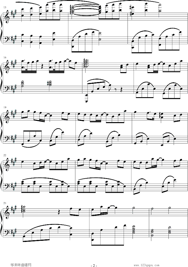 Congratulations -我的女神钢琴曲谱（图2）