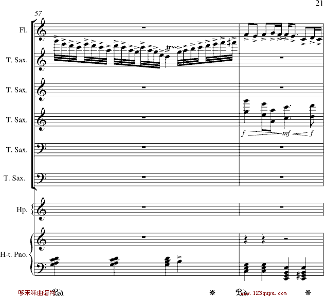 心雨-周杰伦钢琴曲谱（图21）