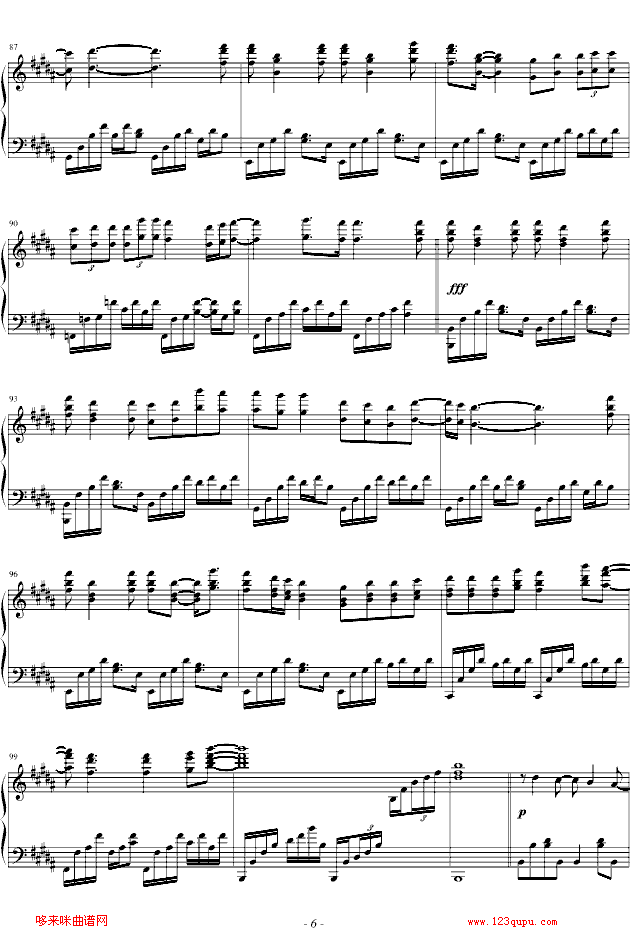 让我取暖-王力宏钢琴曲谱（图6）