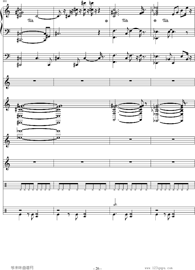 我心永恒-总谱-影视钢琴曲谱（图26）
