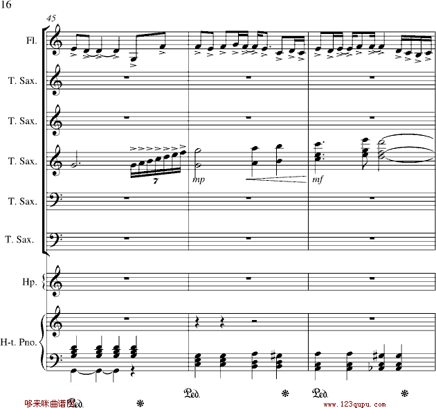 心雨-周杰伦钢琴曲谱（图16）