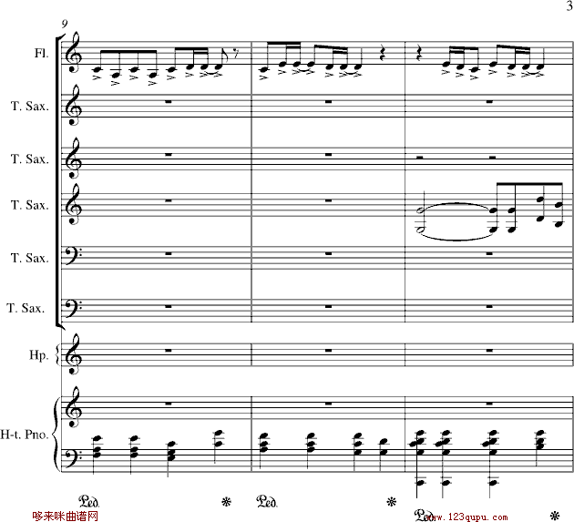 心雨-周杰伦钢琴曲谱（图3）