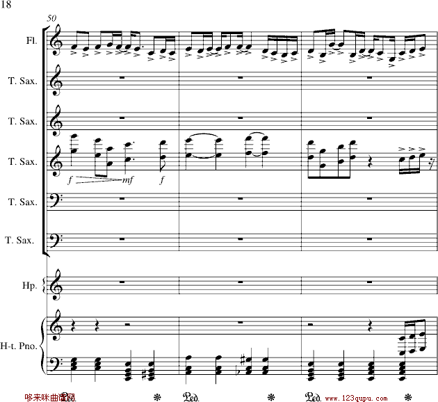 心雨-周杰伦钢琴曲谱（图18）
