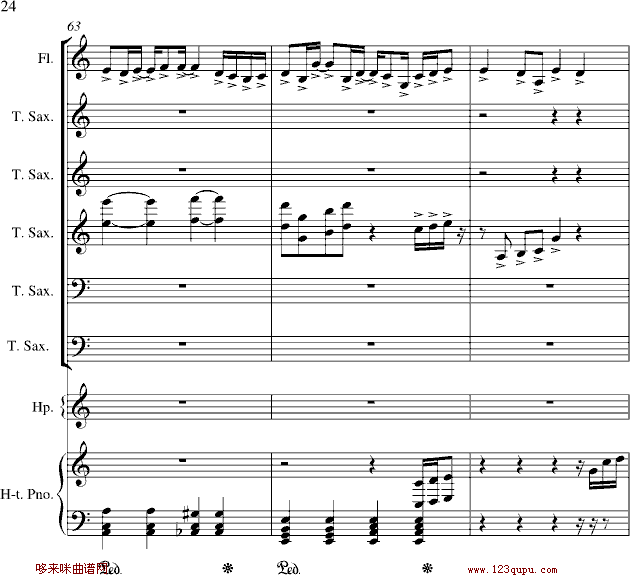心雨-周杰伦钢琴曲谱（图24）