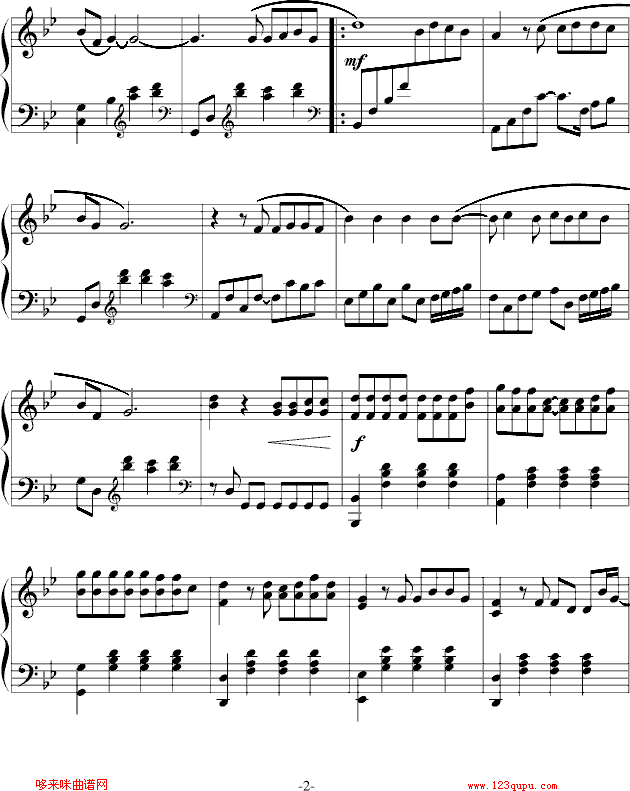 黄昏-经典版-周传雄钢琴曲谱（图2）