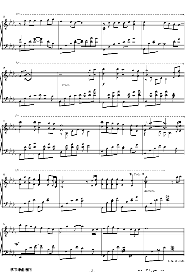 风里的梦-孟庭苇钢琴曲谱（图2）