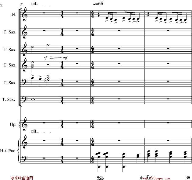 心雨-周杰伦钢琴曲谱（图2）