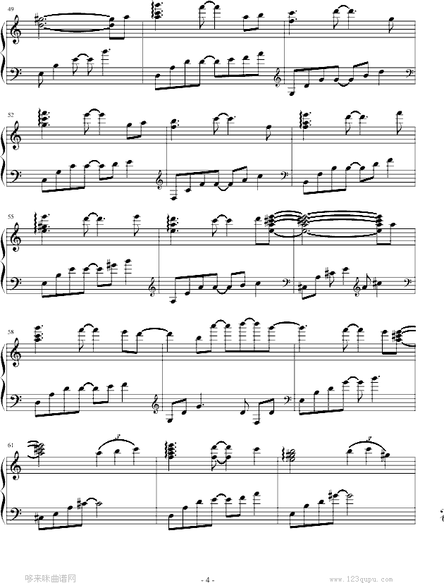 夏日香气-之Instrumental-韩日剧钢琴曲谱（图4）