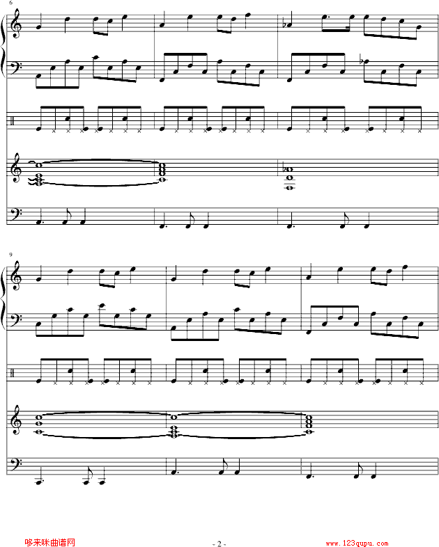 龙卷风-铜罗烧版-周杰伦钢琴曲谱（图2）
