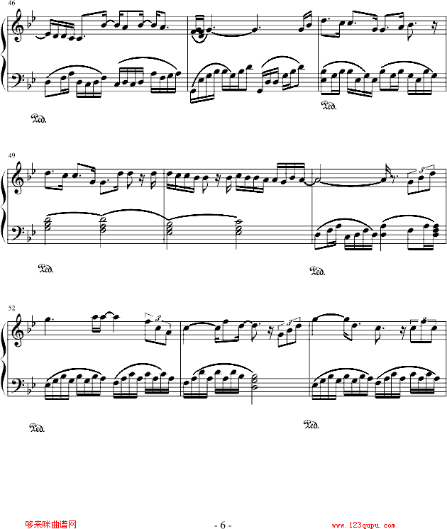 下沙-游鸿明钢琴曲谱（图6）