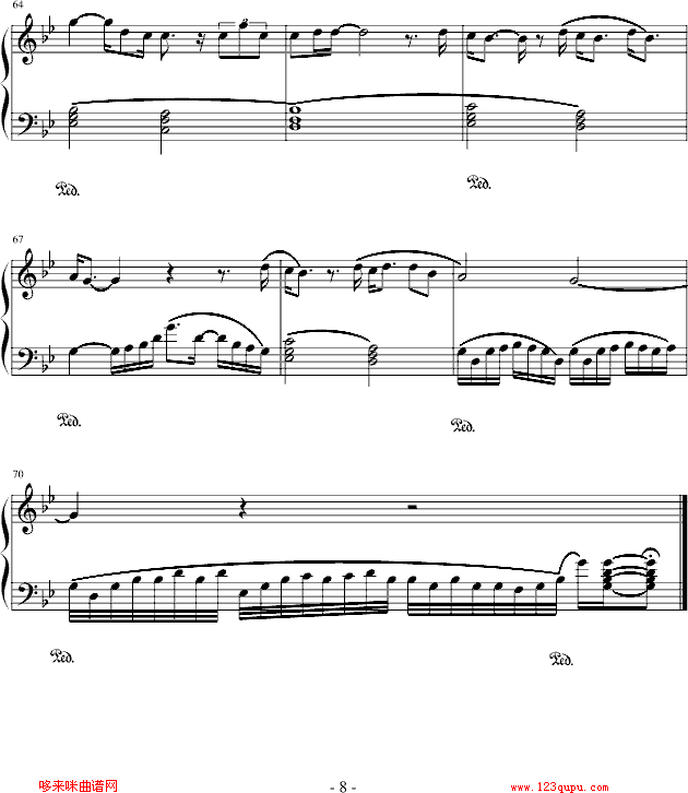 下沙-游鸿明钢琴曲谱（图8）