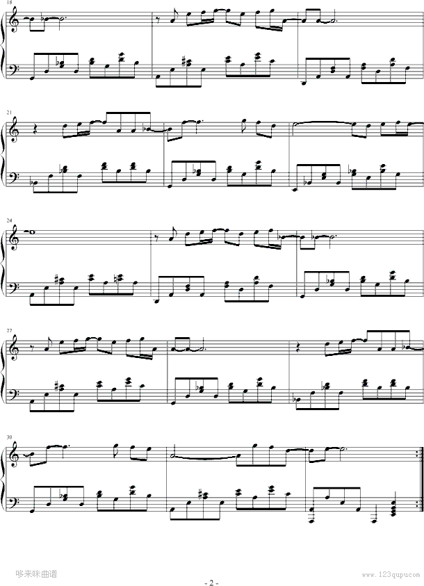 Dim Aroma(暗香)-沙宝亮钢琴曲谱（图2）