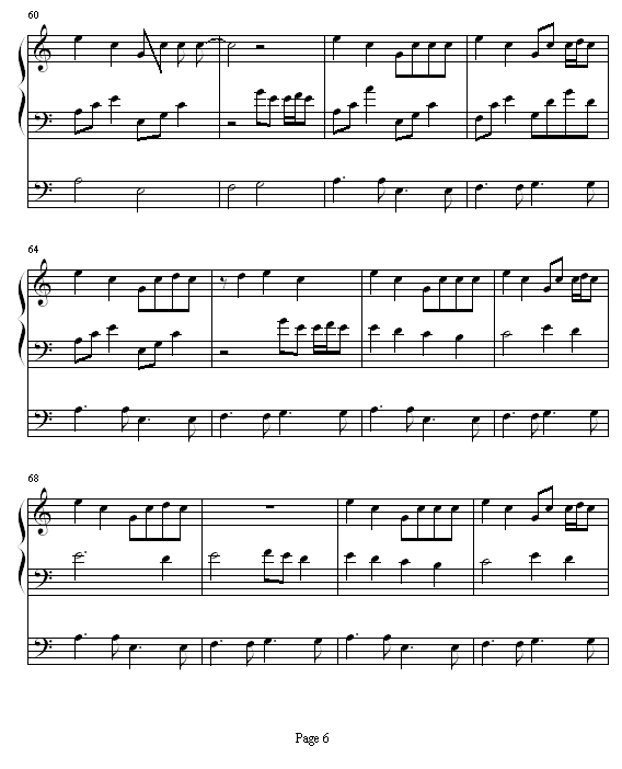 香草吧噗-南拳妈妈钢琴曲谱（图6）