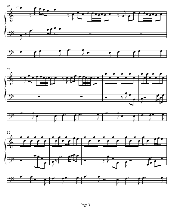 香草吧噗-南拳妈妈钢琴曲谱（图3）