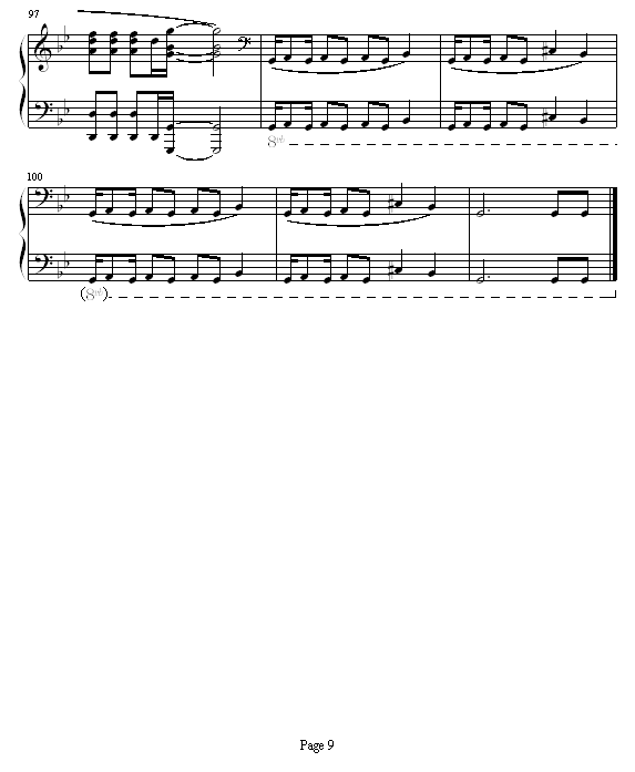 第二世-谢霆锋钢琴曲谱（图9）