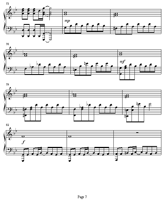 第二世-谢霆锋钢琴曲谱（图7）