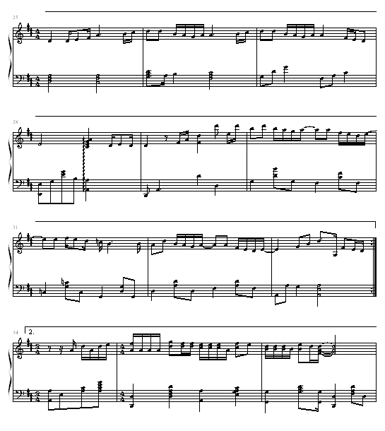 让我欢喜让我忧-伴奏-周华健钢琴曲谱（图3）