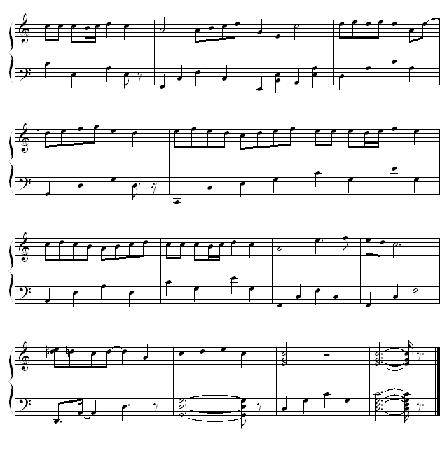 原来-林俊杰钢琴曲谱（图2）