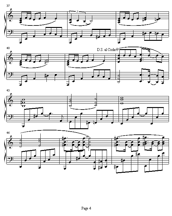 爆光-谢霆锋钢琴曲谱（图4）