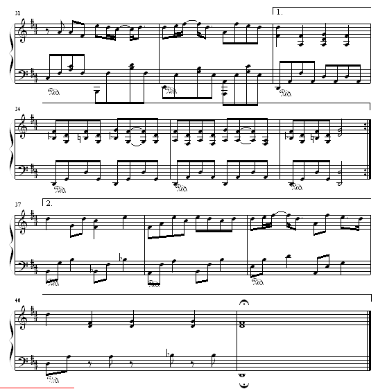 借口-周杰伦钢琴曲谱（图3）