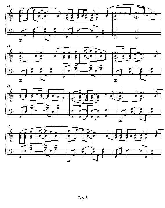爆光-谢霆锋钢琴曲谱（图6）