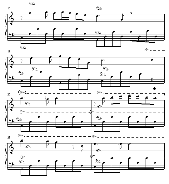 相思河畔-陈百强钢琴曲谱（图3）