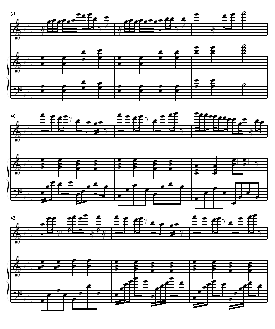 只对你说-林俊杰钢琴曲谱（图5）