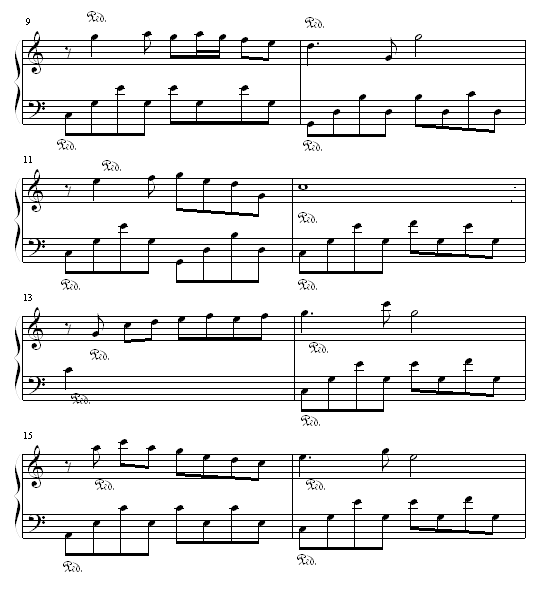 相思河畔-陈百强钢琴曲谱（图2）