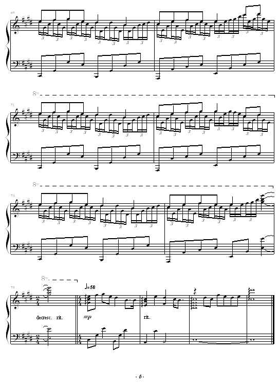 无尽的爱 - 神话 ( 成龙)-成龙钢琴曲谱（图6）