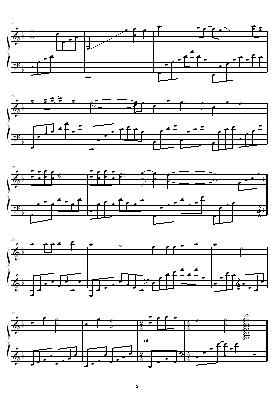 虫儿飞-郑伊健钢琴曲谱（图2）