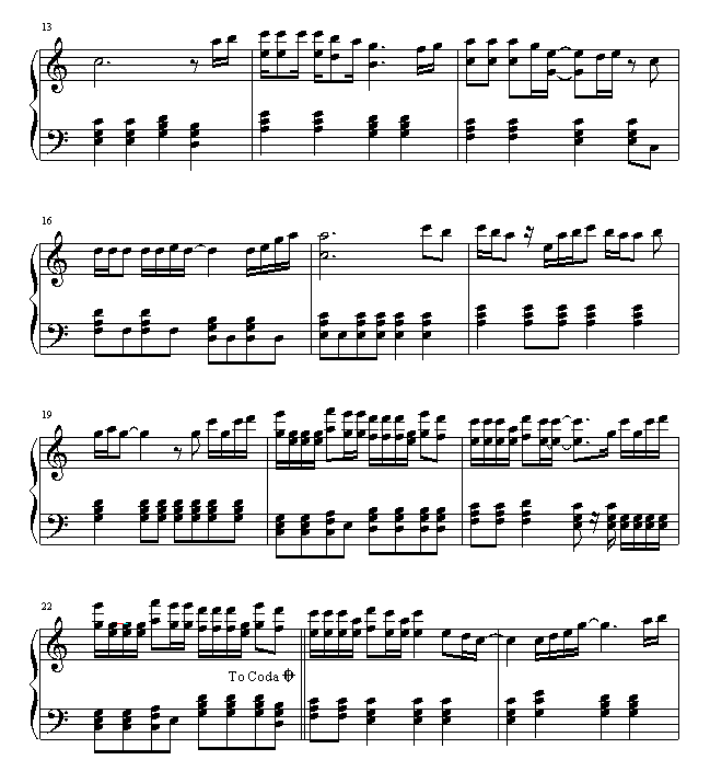 让我欢喜让我忧-周华健钢琴曲谱（图2）