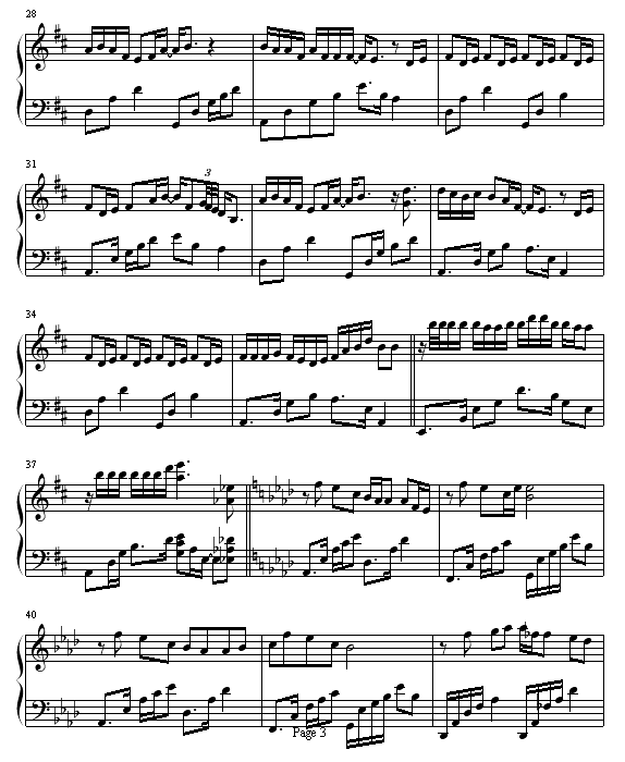 心中的日月-王力宏钢琴曲谱（图3）