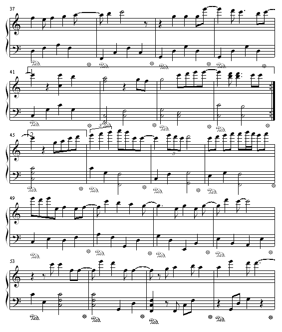 only love-张学友钢琴曲谱（图3）