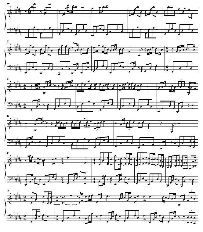 为时未晚-龙的传人钢琴曲谱（图2）