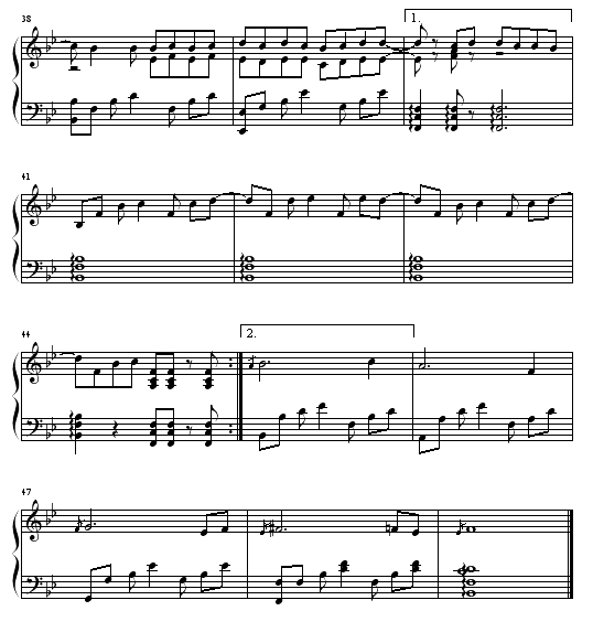 浪漫手机-周杰伦钢琴曲谱（图3）