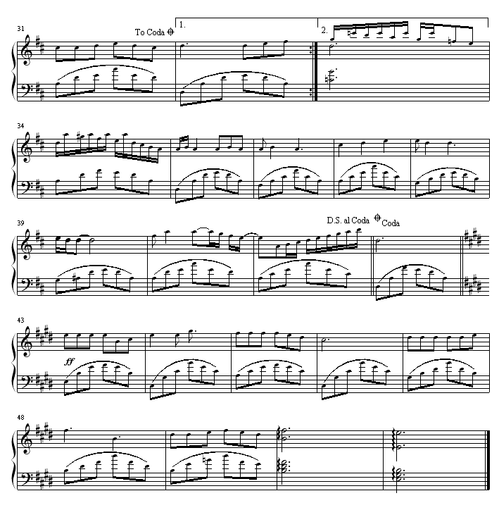 同桌的你-老狼钢琴曲谱（图2）