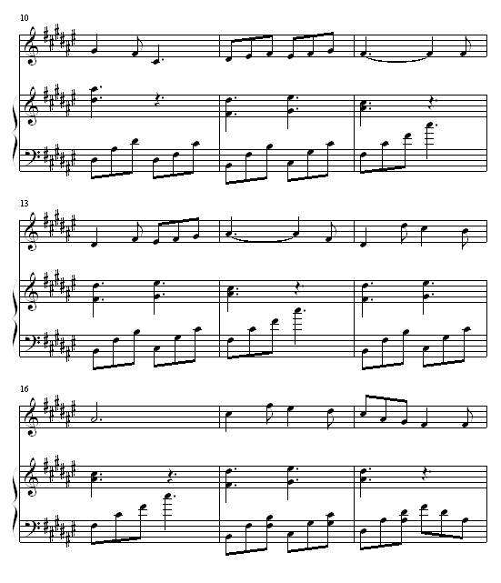 过云雨-张敬轩钢琴曲谱（图2）