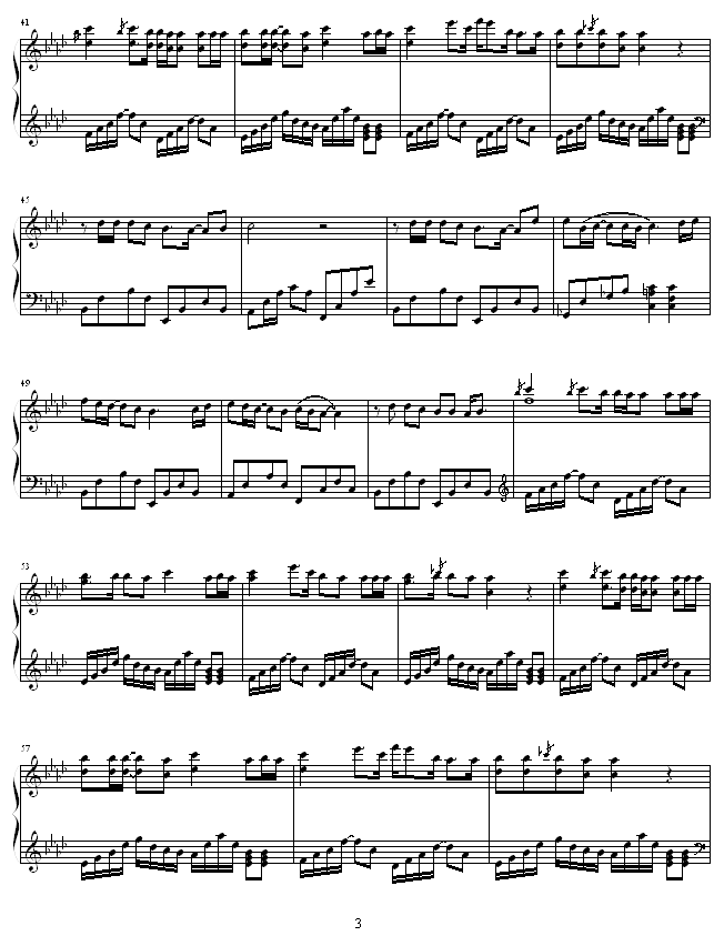 不得不爱-潘玮柏钢琴曲谱（图3）