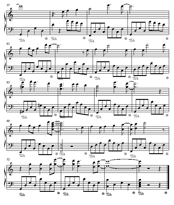 only love-张学友钢琴曲谱（图4）
