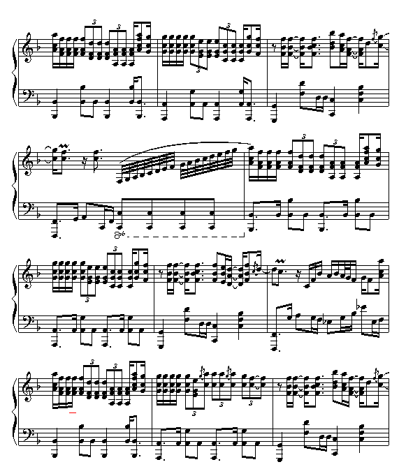 爱如潮水-张信哲钢琴曲谱（图6）