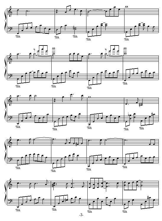 李香兰-xiang-张学友钢琴曲谱（图3）