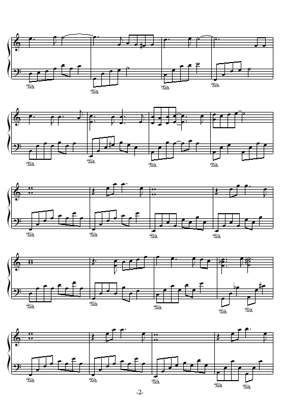 李香兰-xiang-张学友钢琴曲谱（图2）