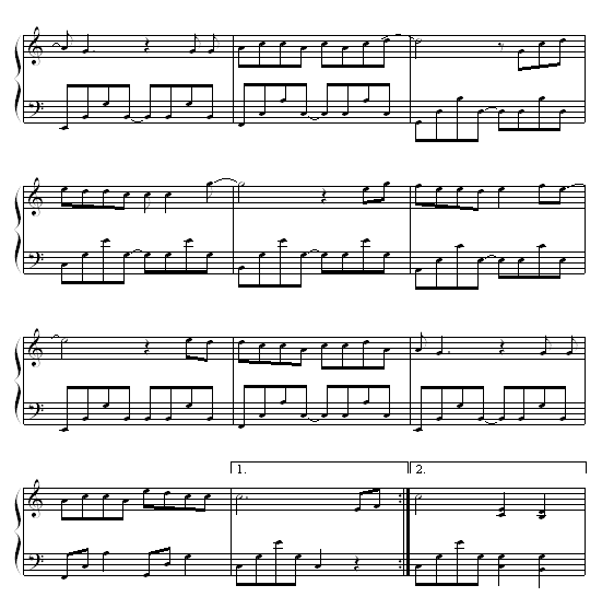 情非得已-庾澄庆钢琴曲谱（图3）