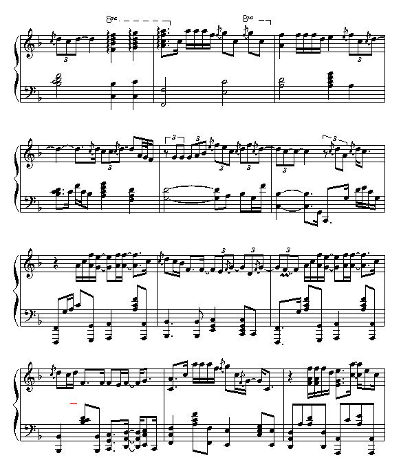 爱如潮水-张信哲钢琴曲谱（图2）