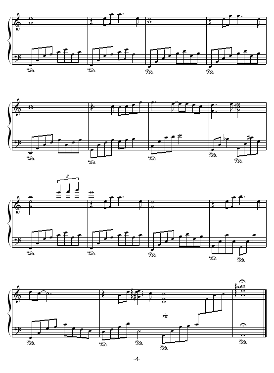李香兰-xiang-张学友钢琴曲谱（图4）