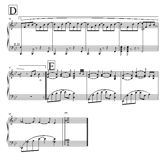 浪漫手机-05895464版-周杰伦钢琴曲谱（图3）
